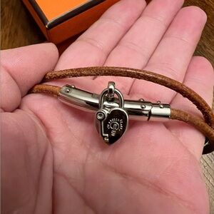 EUC-Hermès Viviride Fantasy Heart Choker Necklace